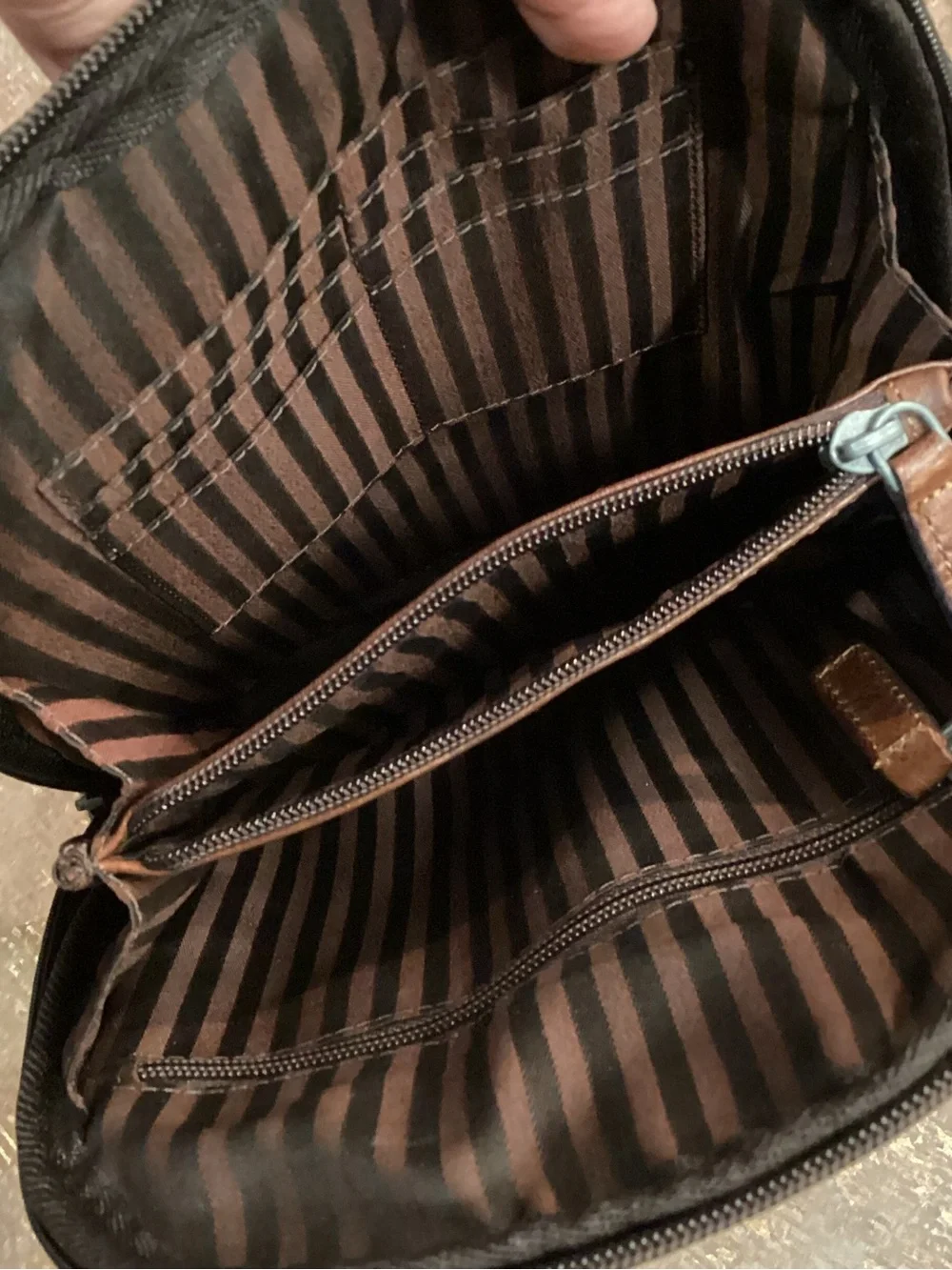 Jack Georges Voyager Small Backpack #7835 Brown Buffalo Leather Mini Bag